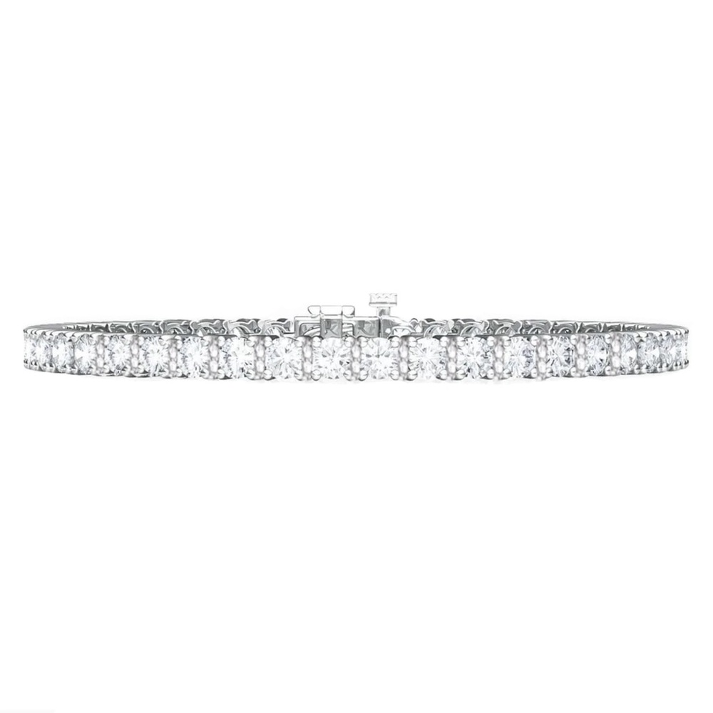 Bella Crystal Line Tennis Bracelet in 925 Silver Dazzling Diamond